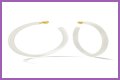 White Hoop Earrings a la Tracee Ellis Ross’ Alison Lou Pair