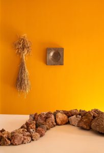Eleanor White – Quern 2026 Lauriston Farm clay, mixed grog, Granton Rouge d’Ecosse Wheat and Fulltofta Evolutionary Rye ash glaze Eleanor White – Quern 2026 Lauriston Farm clay, mixed grog, Granton Rouge d’Ecosse Wheat and Fulltofta Evolutionary Rye ash glaze